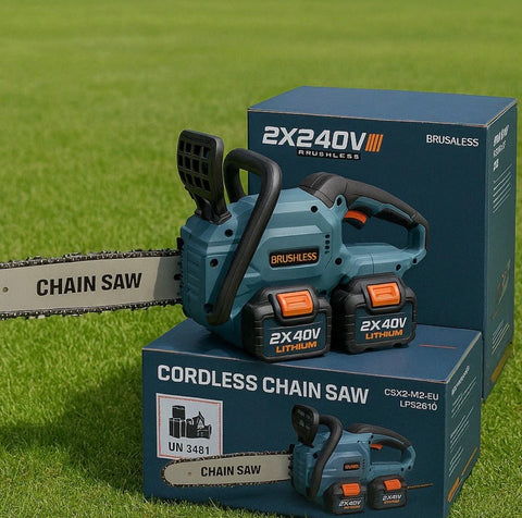 Ασύρματο Αλυσοπρίονο Μπαταρίας 2Χ40V Brushless