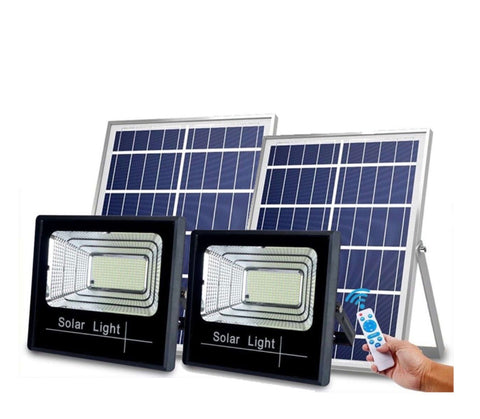 Ηλιακός προβολέας 300w αυτόματος με τηλεχειρισμό με τεχνολογία Led 2 Τεμμάχια